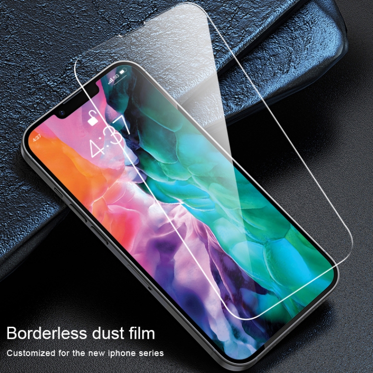 For iPhone 13 / 13 Pro MOMAX 2pcs 0.3mm Full-screen Borderless Dustproof Tempered Glass Film For iPhone 13 / 13 Pro MOMAX 2pcs 0.3mm Full-screen Borderless Dustproof Tempered Glass Film