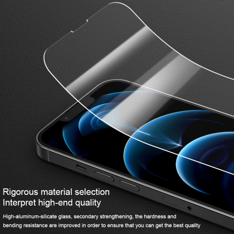 For iPhone 13 / 13 Pro MOMAX 2pcs 0.3mm Full-screen Borderless Dustproof Tempered Glass Film For iPhone 13 / 13 Pro MOMAX 2pcs 0.3mm Full-screen Borderless Dustproof Tempered Glass Film