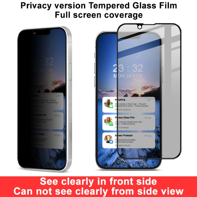 For iPhone 13 mini IMAK HD Full Screen Anti-spy Tempered Glass Protective Film For iPhone 13 mini IMAK HD Full Screen Anti-spy Tempered Glass Protective Film
