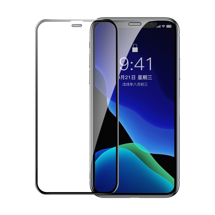2 PCS Baseus 0.3mm Full Screen Curved Edge Cellular Dust Tempered Glass Film For iPhone 11 Pro Max / XS Max 2 PCS Baseus 0.3mm Full Screen Curved Edge Cellular Dust Tempered Glass Film For iPhone 11 Pro Max / XS Max