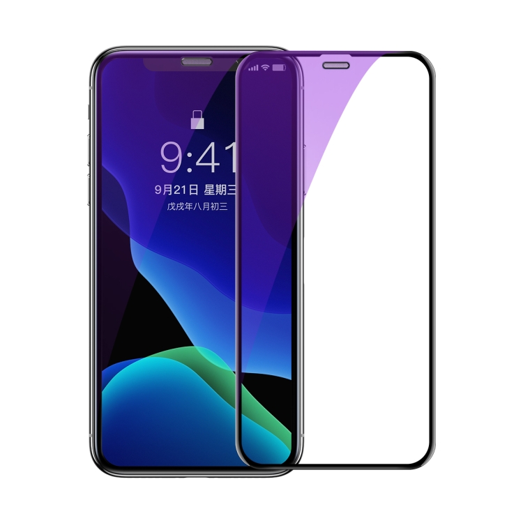 For iPhone 11 / XR 2pcs Baseus 0.3mm Full Screen Curved Edge Cellular Dust Anti Blue-ray Tempered Glass Film For iPhone 11 / XR 2pcs Baseus 0.3mm Full Screen Curved Edge Cellular Dust Anti Blue-ray Tempered Glass Film