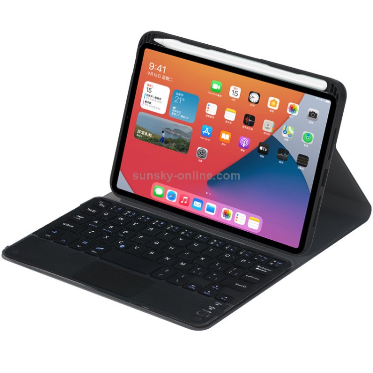 HK006C Detachable Bluetooth Keyboard Leather Tablet Case with Touchpad & Holder for iPad mini 6(Black) HK006C Detachable Bluetooth Keyboard Leather Tablet Case with Touchpad & Holder for iPad mini 6(Black)