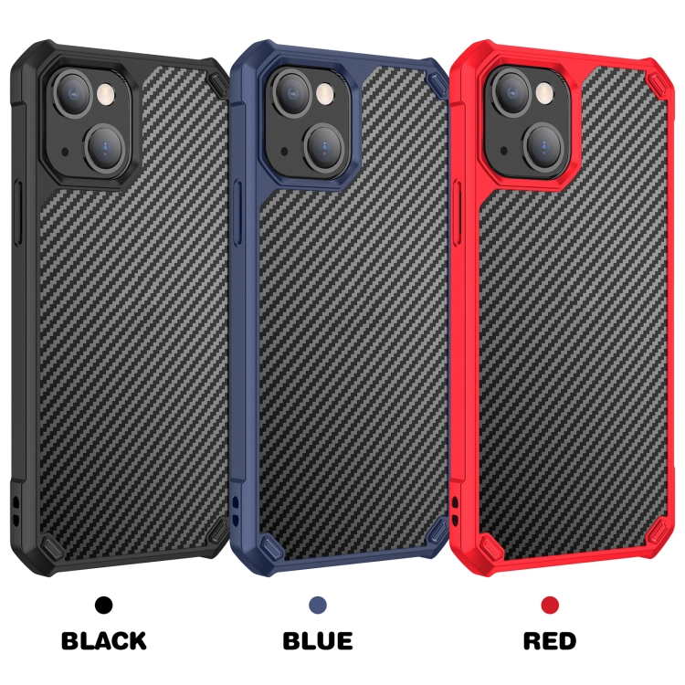 For iPhone 13 mini Carbon Fiber Acrylic Shockproof Protective Case (Black) For iPhone 13 mini Carbon Fiber Acrylic Shockproof Protective Case (Black)