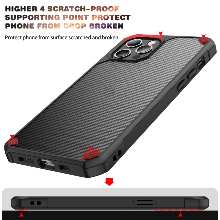 For iPhone 13 mini Carbon Fiber Acrylic Shockproof Protective Case (Black) For iPhone 13 mini Carbon Fiber Acrylic Shockproof Protective Case (Black)