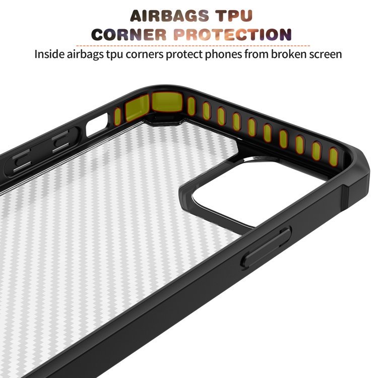 For iPhone 13 mini Carbon Fiber Acrylic Shockproof Protective Case (Black) For iPhone 13 mini Carbon Fiber Acrylic Shockproof Protective Case (Black)