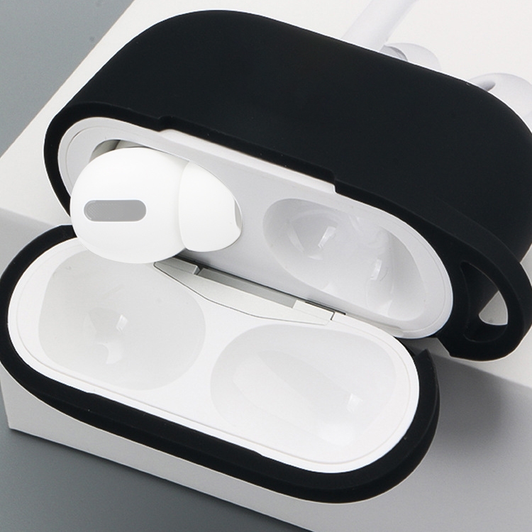 For AirPods Pro Silicone Wireless Earphone Protective Case Storage Box with Hook & Anti-drop Rope(Yellow+Silver Inner Sticker) For AirPods Pro Silicone Wireless Earphone Protective Case Storage Box with Hook & Anti-drop Rope(Yellow+Silver Inner Sticker)