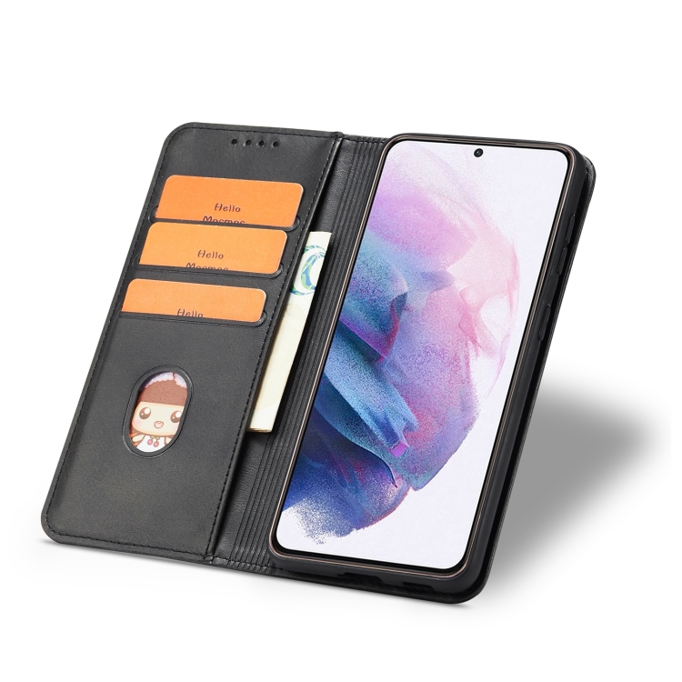 For Samsung Galaxy S21 Ultra 5G Calf Texture Magnetic Horizontal Flip Leather Case with Holder & Card Slots & Wallet(Black) For Samsung Galaxy S21 Ultra 5G Calf Texture Magnetic Horizontal Flip Leather Case with Holder & Card Slots & Wallet(Black)