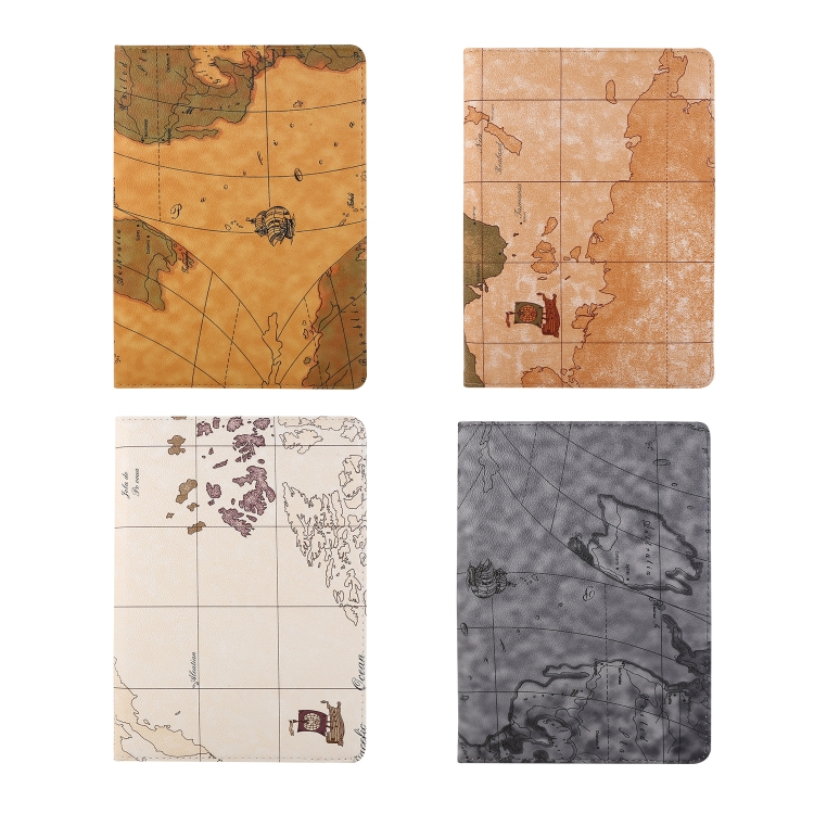 For iPad Pro 12.9 2022 / 2021 / 2020 360 Degree Rotating Map Pattern Leather Tablet Case with Holder(Light Brown) For iPad Pro 12.9 2022 / 2021 / 2020 360 Degree Rotating Map Pattern Leather Tablet Case with Holder(Light Brown)