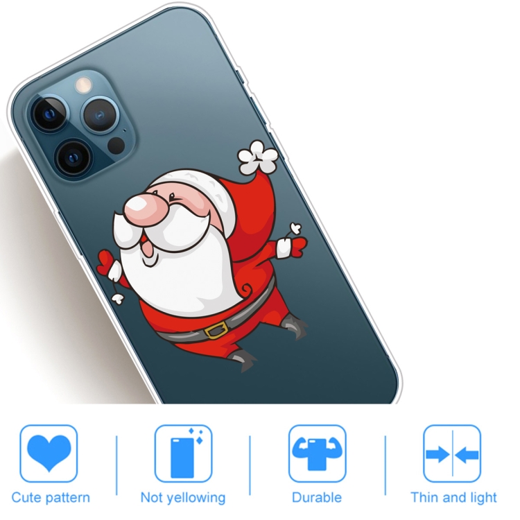 For iPhone 13 mini Christmas Series Transparent TPU Protective Case (Look to The Sky Old Man) For iPhone 13 mini Christmas Series Transparent TPU Protective Case (Look to The Sky Old Man)