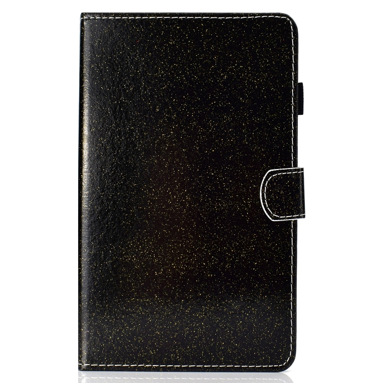 For iPad mini 2024 / mini 6 Glossy Glitter Powder Horizontal Flip Leather Tablet Case with Holder & Card Slot & Sleep / Wake-up Function(Black)