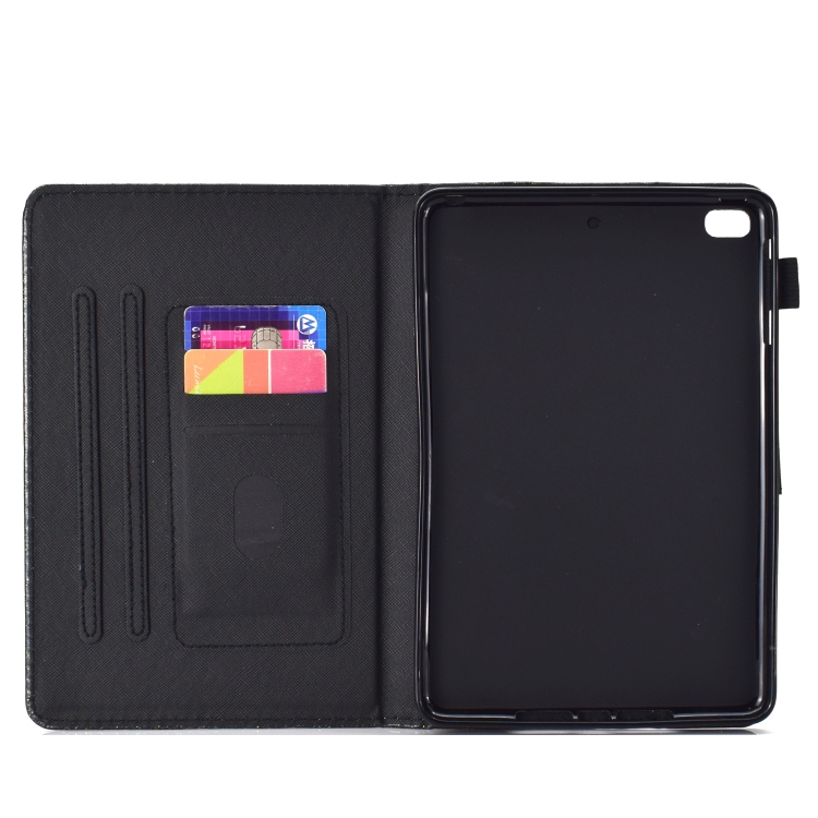 For iPad Mini 1/2/3/4/5 Varnish Glitter Powder Horizontal Flip Leather Case with Holder & Card Slot(Black) For iPad Mini 1/2/3/4/5 Varnish Glitter Powder Horizontal Flip Leather Case with Holder & Card Slot(Black)