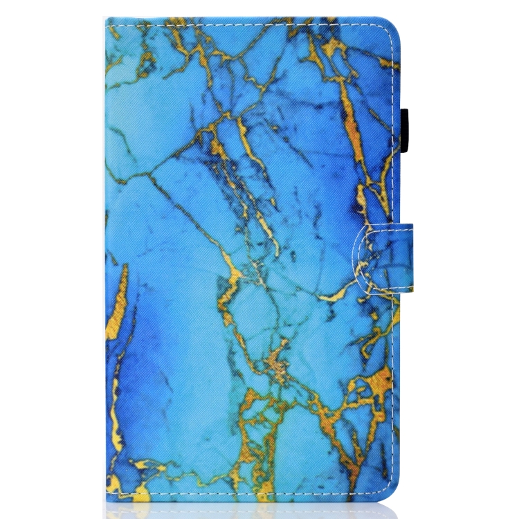 For iPad mini 2024 / mini 6 Coloured Drawing Horizontal Flip Leather Tablet Case with Holder & Card Slot & Sleep / Wake-up Function(Gilded Marble)