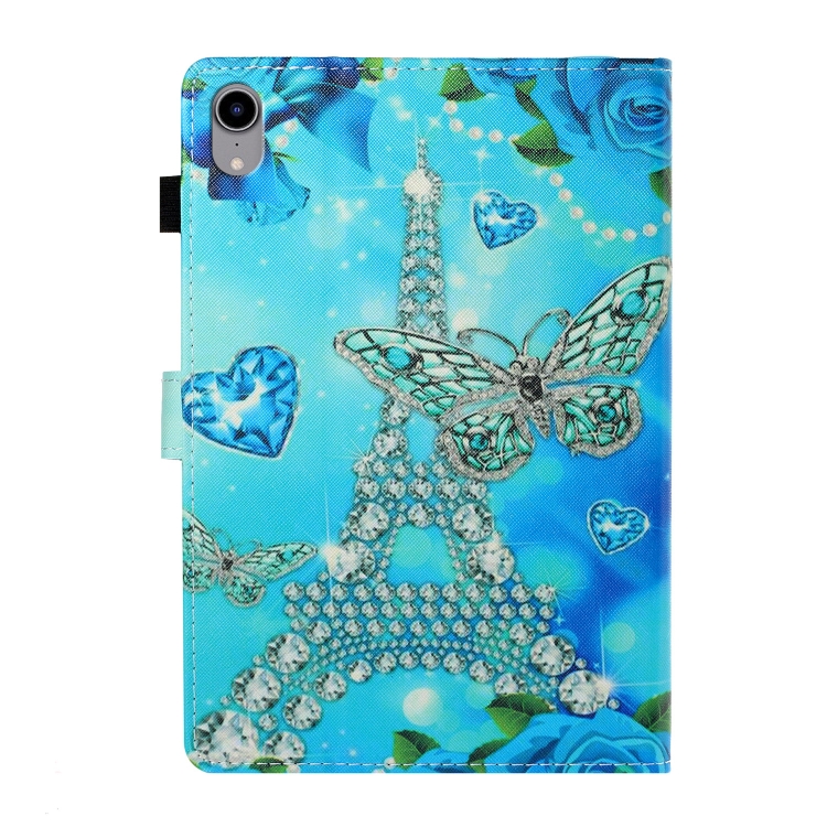 For iPad mini 2024 / mini 6 Coloured Drawing Horizontal Flip Leather Tablet Case with Holder & Card Slot & Sleep / Wake-up Function(Butterfly Tower) For iPad mini 2024 / mini 6 Coloured Drawing Horizontal Flip Leather Tablet Case with Holder & Card Slot & Sleep / Wake-up Function(Butterfly Tower)