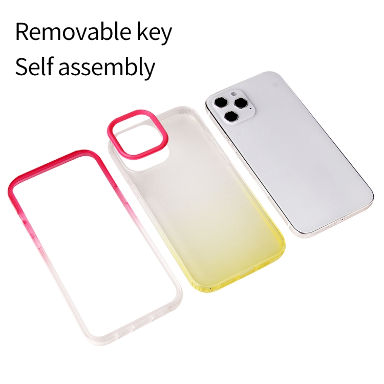 For iPhone 13 mini Candy Gradient Flat Surface TPU + PC Shockproof Case (Purple Blue) For iPhone 13 mini Candy Gradient Flat Surface TPU + PC Shockproof Case (Purple Blue)