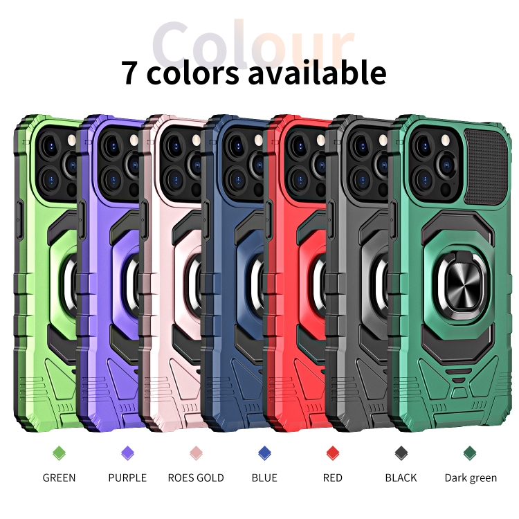 For iPhone 13 Pro 10 PCS Armor Magnetic PC + TPU Shockproof Case with 360 Degree Rotation Ring Holder (Black) For iPhone 13 Pro 10 PCS Armor Magnetic PC + TPU Shockproof Case with 360 Degree Rotation Ring Holder (Black)
