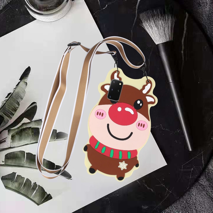 For Samsung Galaxy S20 FE Christmas Series Silicone Shockproof Case with Neck Lanyard(Elk) For Samsung Galaxy S20 FE Christmas Series Silicone Shockproof Case with Neck Lanyard(Elk)