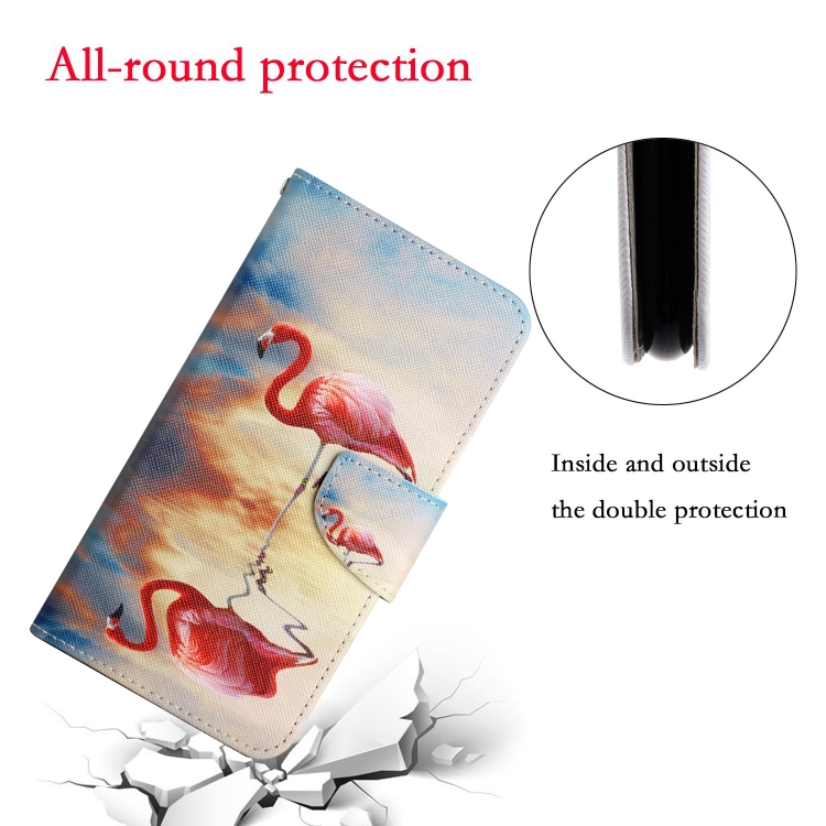 For Samsung Galaxy S21 Ultra 5G Painted Pattern Horizontal Flip Leather Case with Holder & Card Slot & Wallet(Flamingo) For Samsung Galaxy S21 Ultra 5G Painted Pattern Horizontal Flip Leather Case with Holder & Card Slot & Wallet(Flamingo)