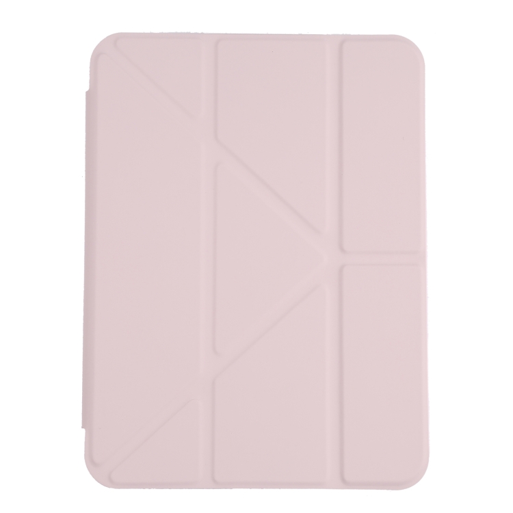 For iPad mini 2024 / mini 6 Deformation Transparent Acrylic Horizontal Flip PU Leather Tablet Case with Multi-folding Holder & Sleep / Wake-up Function & Pen Slot(Pink) For iPad mini 2024 / mini 6 Deformation Transparent Acrylic Horizontal Flip PU Leather Tablet Case with Multi-folding Holder & Sleep / Wake-up Function & Pen Slot(Pink)