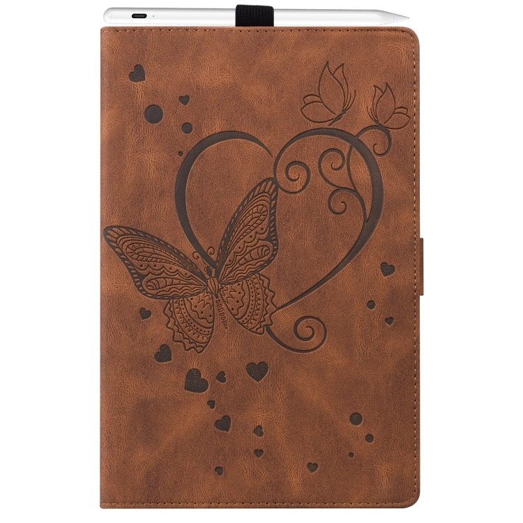 For iPad mini 2024 / mini 6 Love Butterfly Pattern Horizontal Flip Leather Tablet Case with Holder(Brown) For iPad mini 2024 / mini 6 Love Butterfly Pattern Horizontal Flip Leather Tablet Case with Holder(Brown)