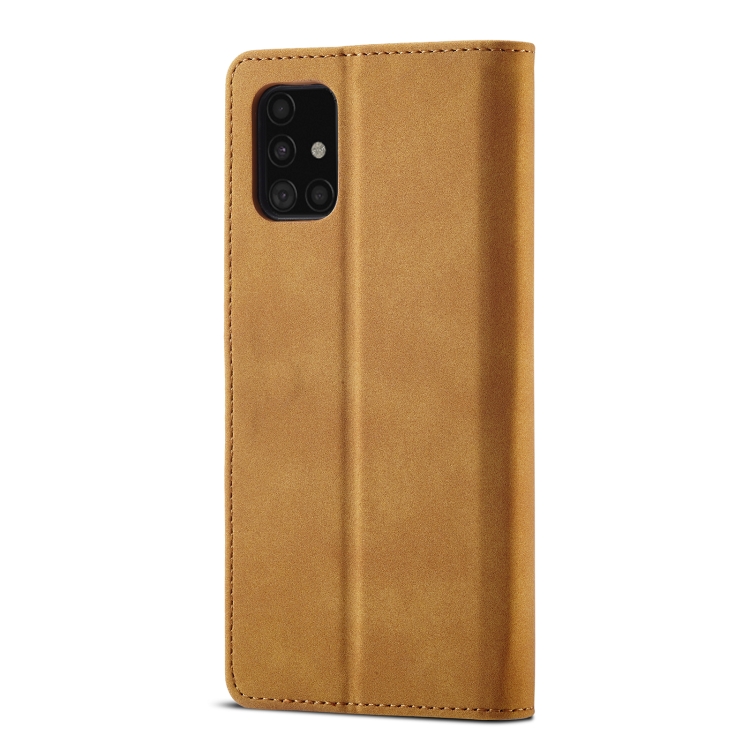For Samsung Galaxy Note20 Frosted Anti-theft Brush Horizontal Flip Leather Case with Holder & Card Slots & Wallet(Yellow) For Samsung Galaxy Note20 Frosted Anti-theft Brush Horizontal Flip Leather Case with Holder & Card Slots & Wallet(Yellow)