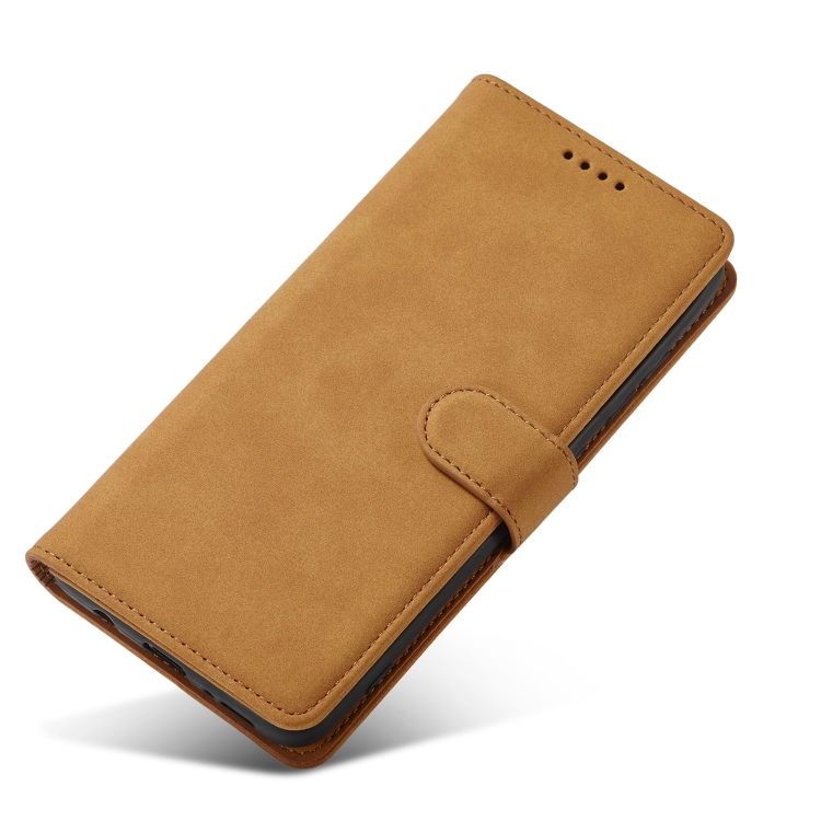 For Samsung Galaxy Note20 Frosted Anti-theft Brush Horizontal Flip Leather Case with Holder & Card Slots & Wallet(Yellow) For Samsung Galaxy Note20 Frosted Anti-theft Brush Horizontal Flip Leather Case with Holder & Card Slots & Wallet(Yellow)