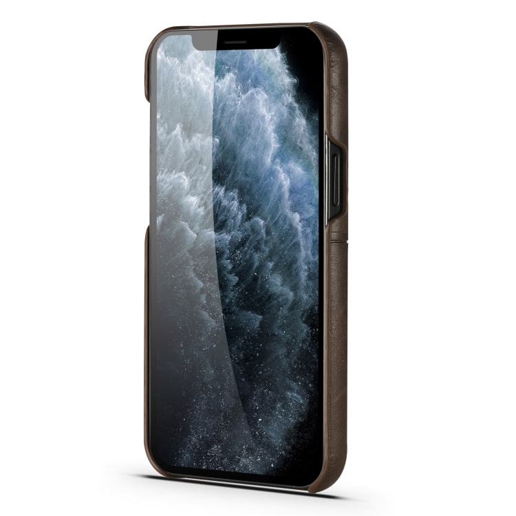 For iPhone 13 mini Calf Texture PU + PC Protective Case with Card Slots (Coffee) For iPhone 13 mini Calf Texture PU + PC Protective Case with Card Slots (Coffee)