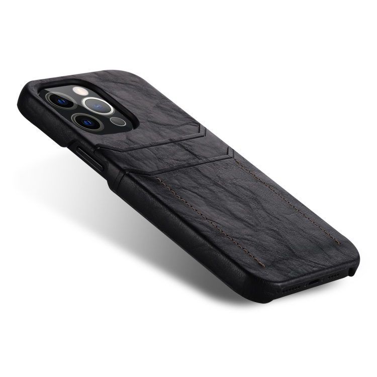 For iPhone 13 mini Calf Texture PU + PC Protective Case with Card Slots (Coffee) For iPhone 13 mini Calf Texture PU + PC Protective Case with Card Slots (Coffee)