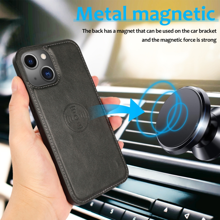For iPhone 13 mini Calf Texture 2 in 1 Detachable Magnetic Back Cover Horizontal Flip Leather Case with Holder & Card Slots & Wallet & Photo Frame (Black) For iPhone 13 mini Calf Texture 2 in 1 Detachable Magnetic Back Cover Horizontal Flip Leather Case with Holder & Card Slots & Wallet & Photo Frame (Black)