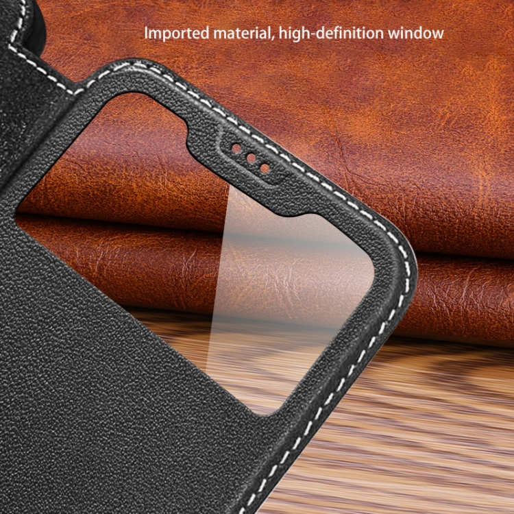 For iPhone 13 Pro Yak Texture Horizontal Flip View Time Top Layer Cowhide Leather Case with Holder & Call Display ID (Wine Red) For iPhone 13 Pro Yak Texture Horizontal Flip View Time Top Layer Cowhide Leather Case with Holder & Call Display ID (Wine Red)