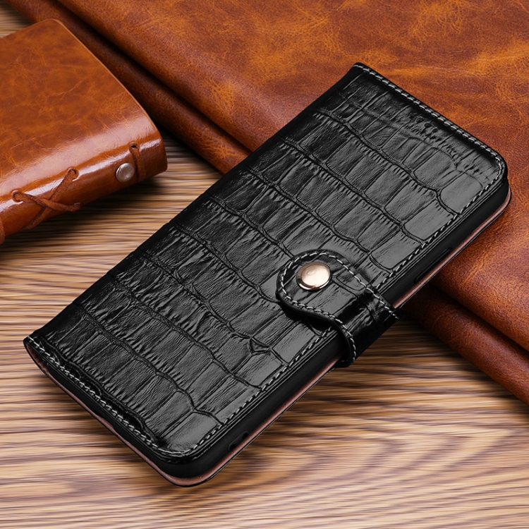 For iPhone 13 mini Crocodile Texture Horizontal Flip Top Layer Cowhide Leather Case with Holder & Card Slots & Wallet & Photo Frame (Black) For iPhone 13 mini Crocodile Texture Horizontal Flip Top Layer Cowhide Leather Case with Holder & Card Slots & Wallet & Photo Frame (Black)