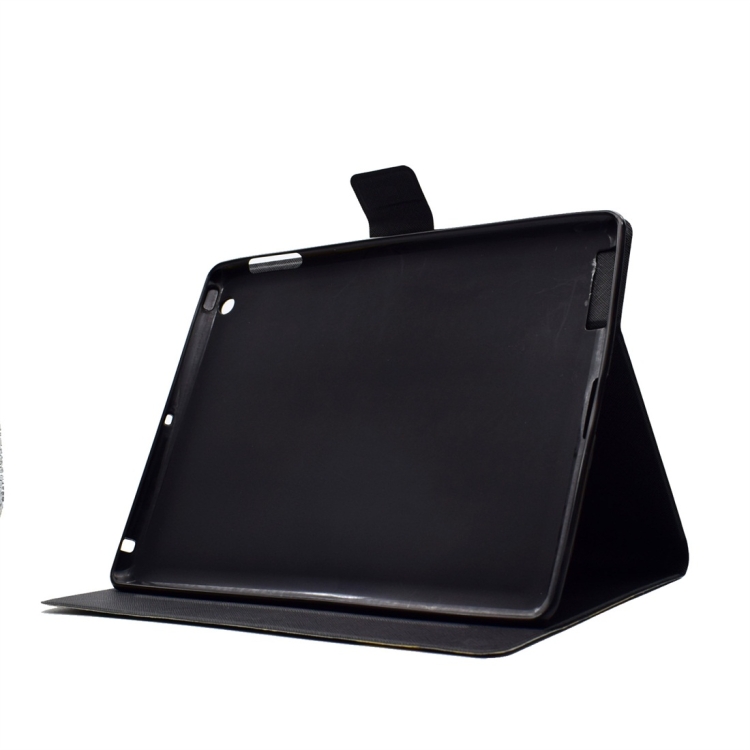 For iPad 4 Horizontal Flip Leather Case with Holder & Card Slot & Sleep / Wake-up Function(Black Gold) For iPad 4 Horizontal Flip Leather Case with Holder & Card Slot & Sleep / Wake-up Function(Black Gold)