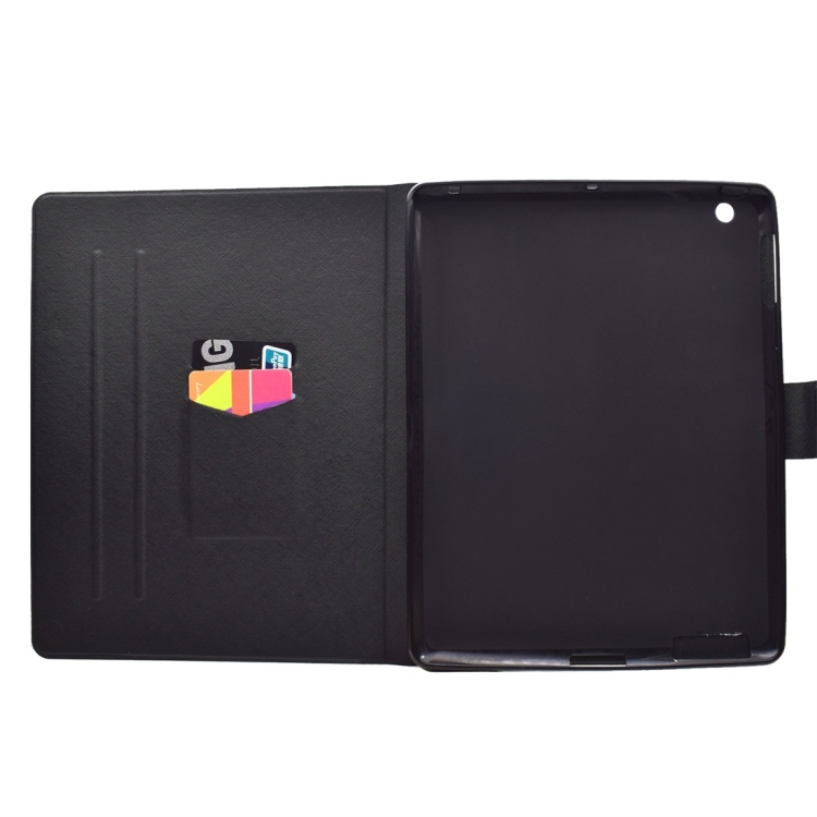 For iPad 4 Horizontal Flip Leather Case with Holder & Card Slot & Sleep / Wake-up Function(Black Gold) For iPad 4 Horizontal Flip Leather Case with Holder & Card Slot & Sleep / Wake-up Function(Black Gold)