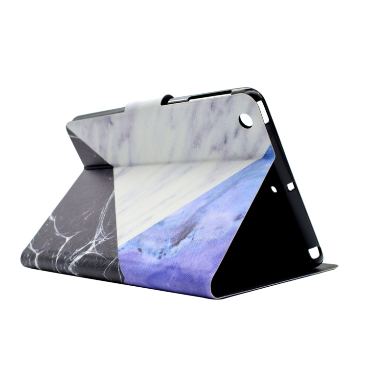For iPad Mini 1 / 2 / 3 / 4 / 5 TPU Horizontal Flip Leather Case with Holder & Card Slot & Sleep / Wake-up Function(Blue White Stitching) For iPad Mini 1 / 2 / 3 / 4 / 5 TPU Horizontal Flip Leather Case with Holder & Card Slot & Sleep / Wake-up Function(Blue White Stitching)
