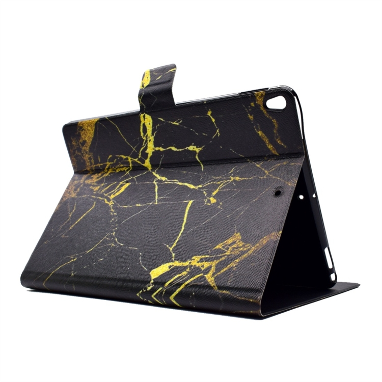 For iPad Pro 10.5 inch TPU Horizontal Flip Leather Case with Holder & Card Slot & Sleep / Wake-up Function(Black Gold) For iPad Pro 10.5 inch TPU Horizontal Flip Leather Case with Holder & Card Slot & Sleep / Wake-up Function(Black Gold)