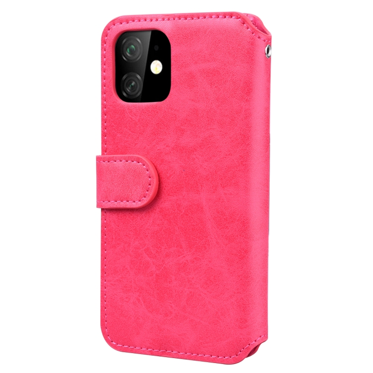 For iPhone 11 Pro Max Zipper Horizontal Flip Leather Case with Holder & Card Slot & Wallet(Rose Red) For iPhone 11 Pro Max Zipper Horizontal Flip Leather Case with Holder & Card Slot & Wallet(Rose Red)