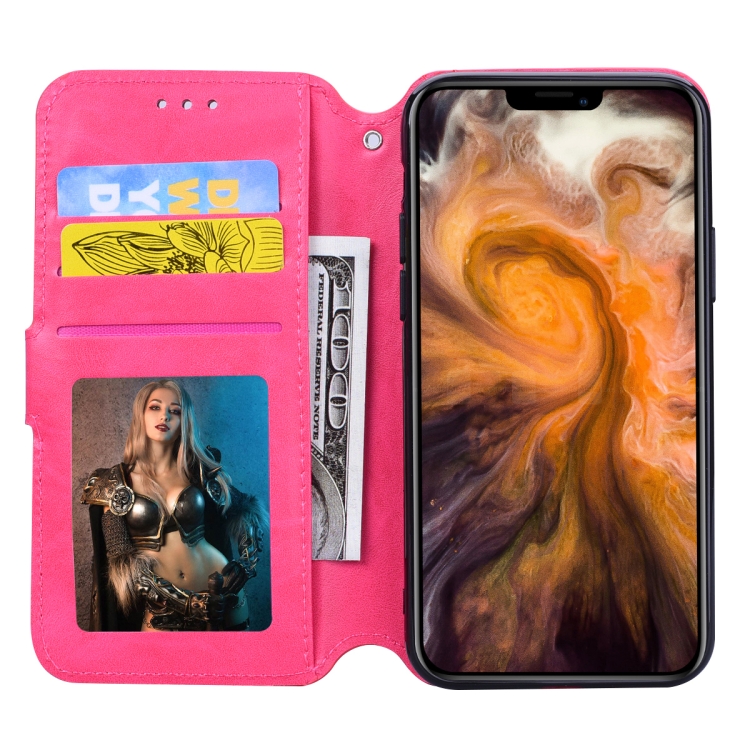 For iPhone 11 Pro Max Zipper Horizontal Flip Leather Case with Holder & Card Slot & Wallet(Rose Red) For iPhone 11 Pro Max Zipper Horizontal Flip Leather Case with Holder & Card Slot & Wallet(Rose Red)