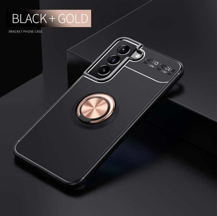 For Samaung Galaxy S22+ 5G Metal Ring Holder 360 Degree Rotating TPU Case(Black+Rose Gold) For Samaung Galaxy S22+ 5G Metal Ring Holder 360 Degree Rotating TPU Case(Black+Rose Gold)