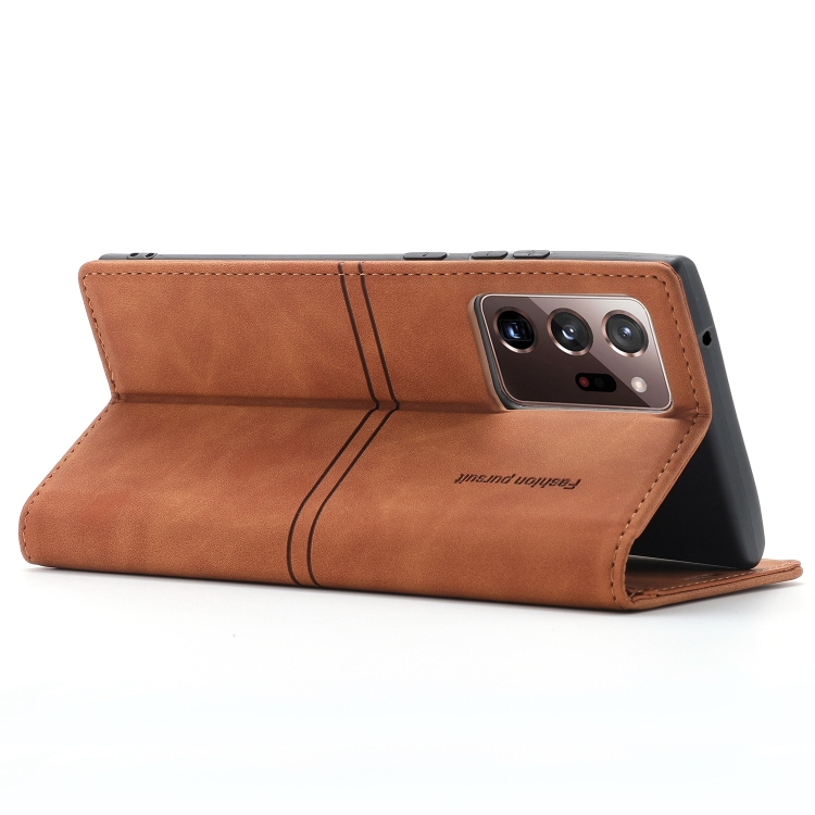 For Samsung Galaxy Note20 Dream Magnetic Suction Business Horizontal Flip PU Leather Case with Holder & Card Slot & Wallet(Brown) For Samsung Galaxy Note20 Dream Magnetic Suction Business Horizontal Flip PU Leather Case with Holder & Card Slot & Wallet(Brown)