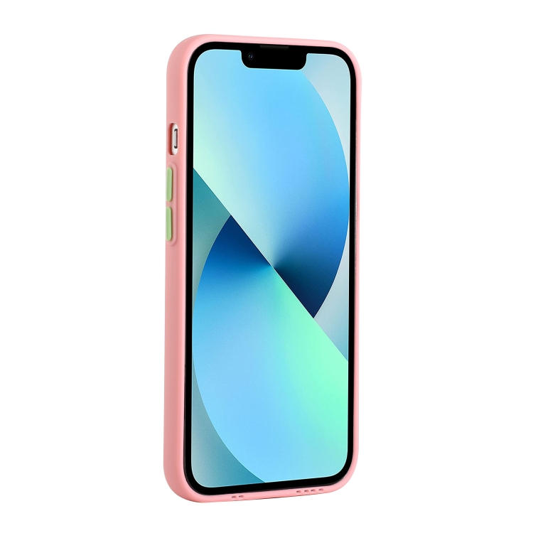 For iPhone 13 mini Card Slot Design Shockproof TPU Protective Case (Pink) For iPhone 13 mini Card Slot Design Shockproof TPU Protective Case (Pink)