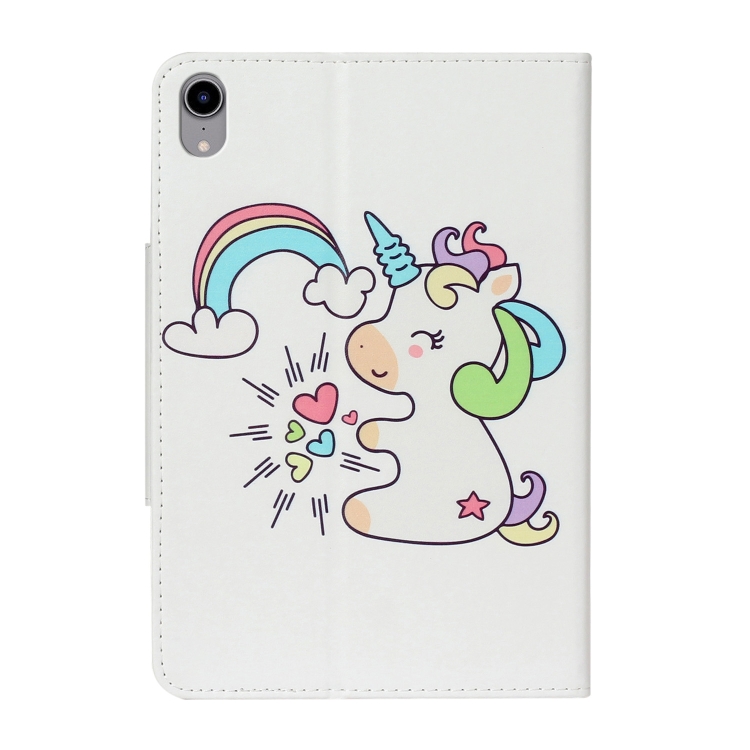 For iPad mini 6 Painted Pattern Horizontal Flip Leather Tablet Case with Holder(Sideways Unicorn) For iPad mini 6 Painted Pattern Horizontal Flip Leather Tablet Case with Holder(Sideways Unicorn)