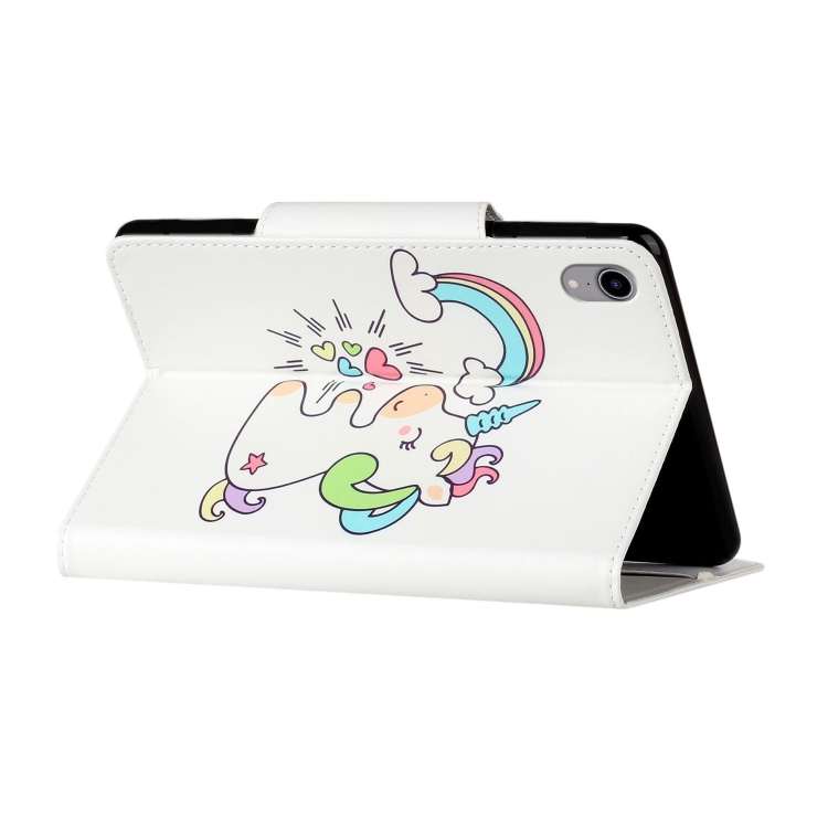 For iPad mini 6 Painted Pattern Horizontal Flip Leather Tablet Case with Holder(Sideways Unicorn) For iPad mini 6 Painted Pattern Horizontal Flip Leather Tablet Case with Holder(Sideways Unicorn)
