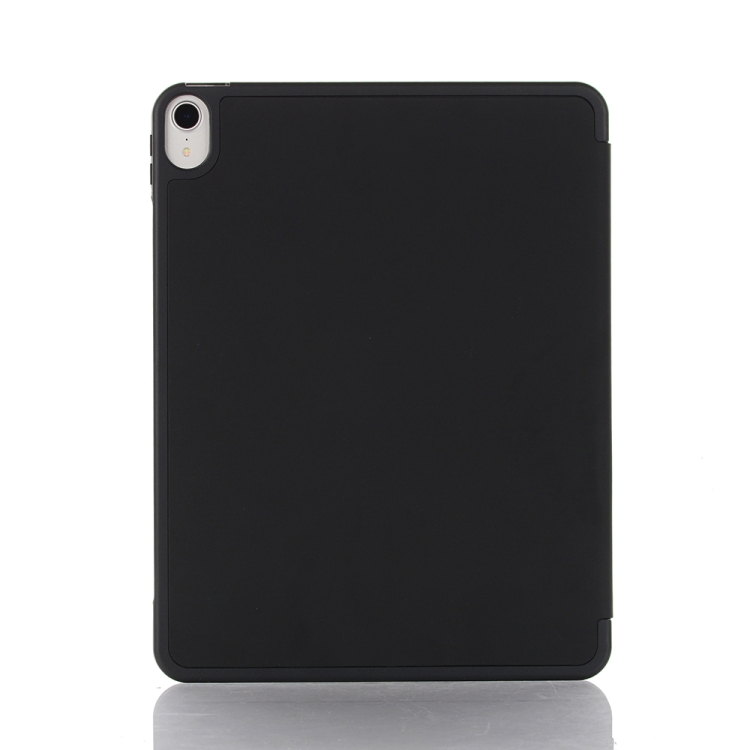 For iPad mini 6 Back Sticker Skin Feel Horizontal Flip Leather Tablet Case with Tri-fold Holder(Black) For iPad mini 6 Back Sticker Skin Feel Horizontal Flip Leather Tablet Case with Tri-fold Holder(Black)