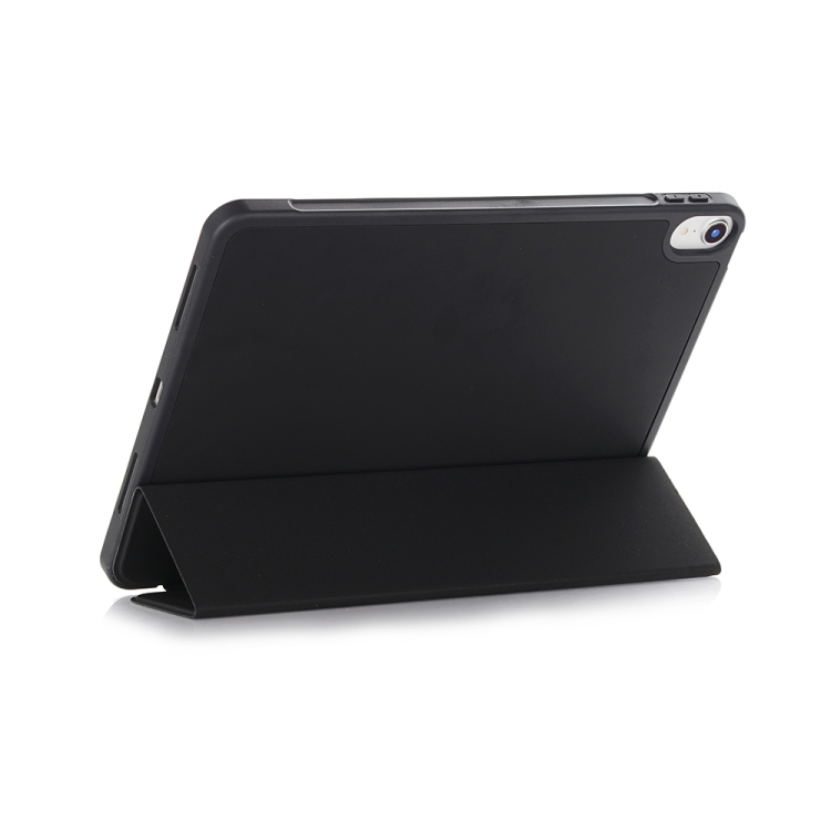 For iPad mini 6 Back Sticker Skin Feel Horizontal Flip Leather Tablet Case with Tri-fold Holder(Black) For iPad mini 6 Back Sticker Skin Feel Horizontal Flip Leather Tablet Case with Tri-fold Holder(Black)