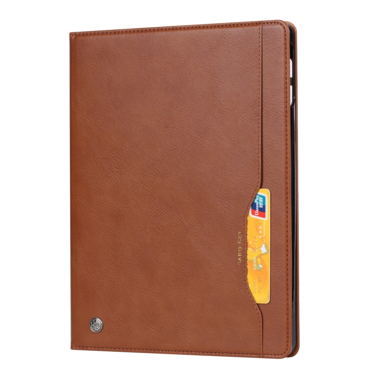For iPad mini 2024 / mini 6 Knead Skin Texture Horizontal Flip Leather Tablet Case with Photo Frame & Holder & Card Slots & Wallet & Pen Slot & Sleep / Wake-up Function(Brown) For iPad mini 2024 / mini 6 Knead Skin Texture Horizontal Flip Leather Tablet Case with Photo Frame & Holder & Card Slots & Wallet & Pen Slot & Sleep / Wake-up Function(Brown)