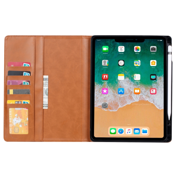 For iPad mini 2024 / mini 6 Knead Skin Texture Horizontal Flip Leather Tablet Case with Photo Frame & Holder & Card Slots & Wallet & Pen Slot & Sleep / Wake-up Function(Brown) For iPad mini 2024 / mini 6 Knead Skin Texture Horizontal Flip Leather Tablet Case with Photo Frame & Holder & Card Slots & Wallet & Pen Slot & Sleep / Wake-up Function(Brown)
