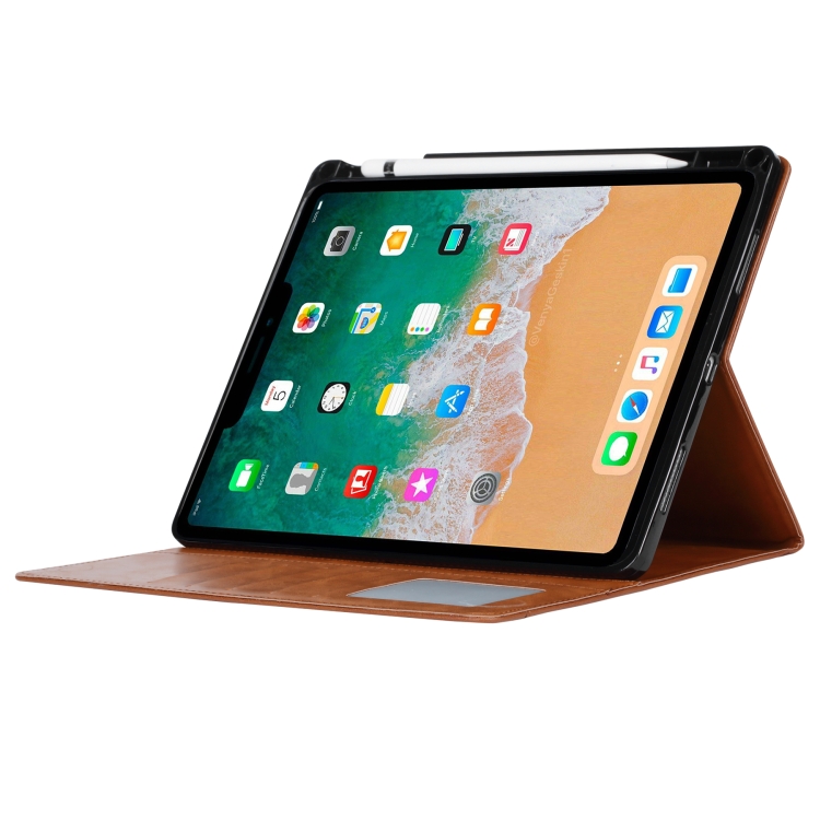 For iPad mini 2024 / mini 6 Knead Skin Texture Horizontal Flip Leather Tablet Case with Photo Frame & Holder & Card Slots & Wallet & Pen Slot & Sleep / Wake-up Function(Brown) For iPad mini 2024 / mini 6 Knead Skin Texture Horizontal Flip Leather Tablet Case with Photo Frame & Holder & Card Slots & Wallet & Pen Slot & Sleep / Wake-up Function(Brown)