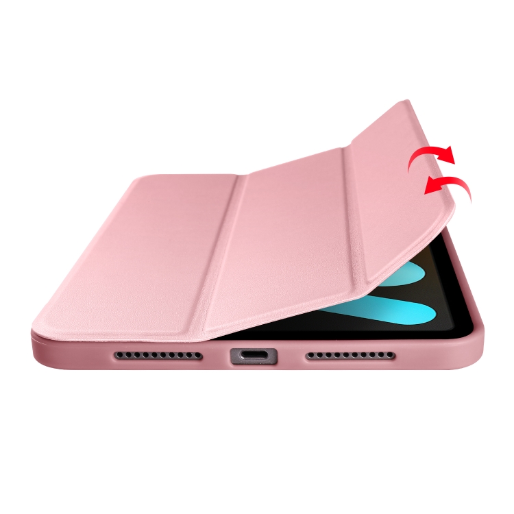 For iPad mini 6 / mini 2024 Honeycomb TPU Leather Tablet Case with 3-Folding Holder(Rose Gold) For iPad mini 6 / mini 2024 Honeycomb TPU Leather Tablet Case with 3-Folding Holder(Rose Gold)