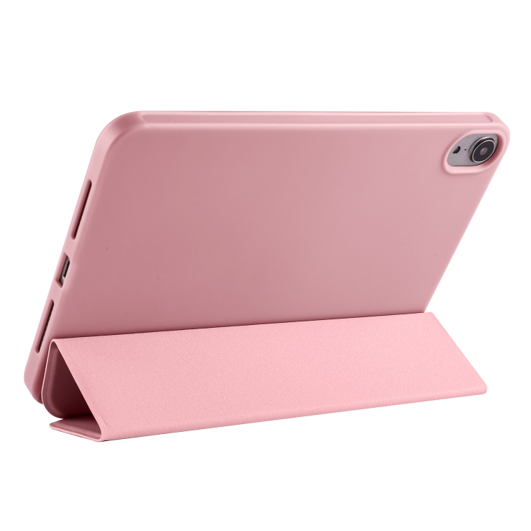 For iPad mini 6 / mini 2024 Honeycomb TPU Leather Tablet Case with 3-Folding Holder(Rose Gold) For iPad mini 6 / mini 2024 Honeycomb TPU Leather Tablet Case with 3-Folding Holder(Rose Gold)