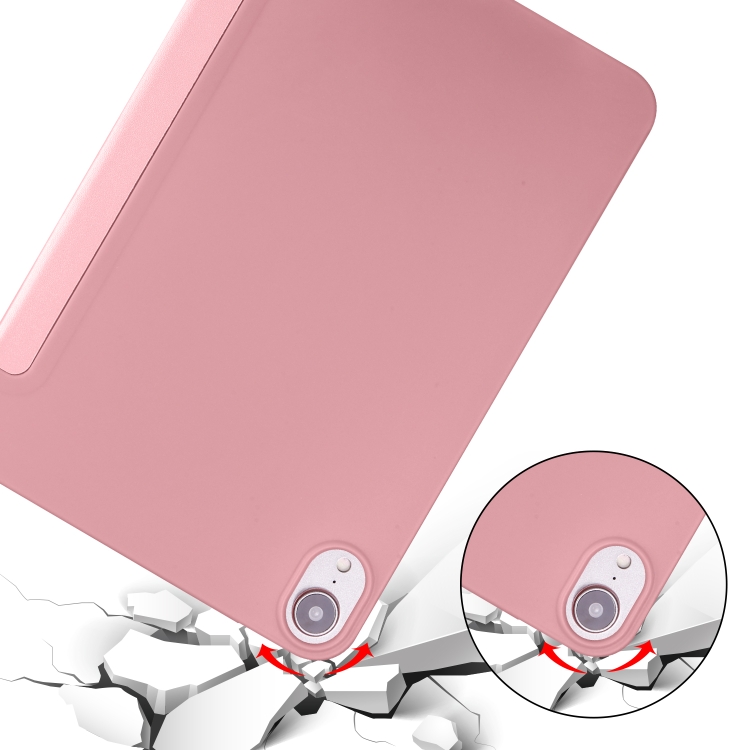 For iPad mini 6 / mini 2024 Honeycomb TPU Leather Tablet Case with 3-Folding Holder(Rose Gold) For iPad mini 6 / mini 2024 Honeycomb TPU Leather Tablet Case with 3-Folding Holder(Rose Gold)