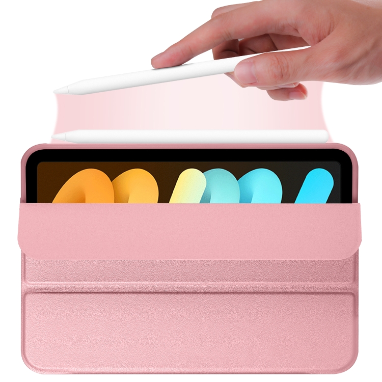For iPad mini 6 / mini 2024 Honeycomb TPU Leather Tablet Case with 3-Folding Holder(Rose Gold) For iPad mini 6 / mini 2024 Honeycomb TPU Leather Tablet Case with 3-Folding Holder(Rose Gold)